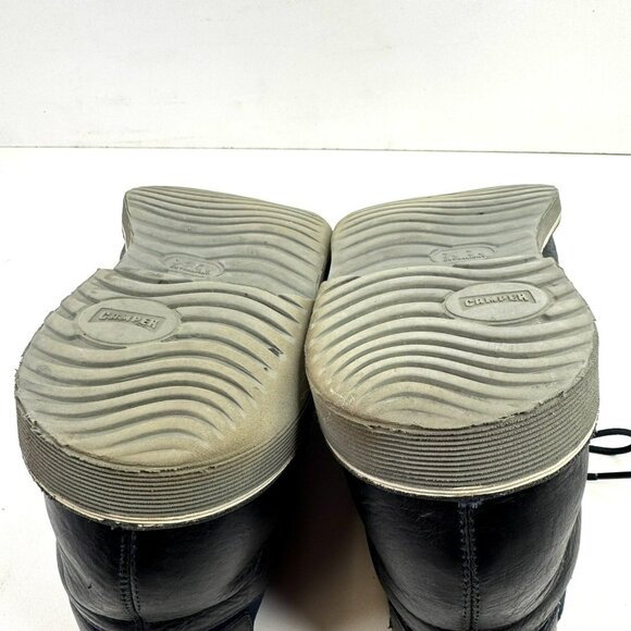 Camper Shoes Mens Size 46 US 13 Chukka Desert Boots Navy Blue Leather - Picture 8 of 10
